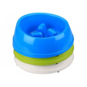 Bol MELAMINE HIGH-BACK SLOW-DOWN pentru caini si pisici M-PETS 250 ml