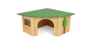 Casuta colt pentru rozatoare Nayeco– 30x30x19 cm