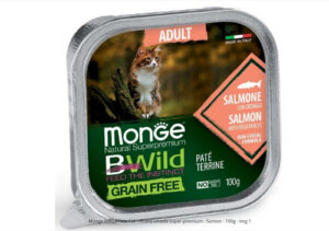 Monge BWild Pate Cat - Hrana umeda pisici super-premium - Somon - 100g