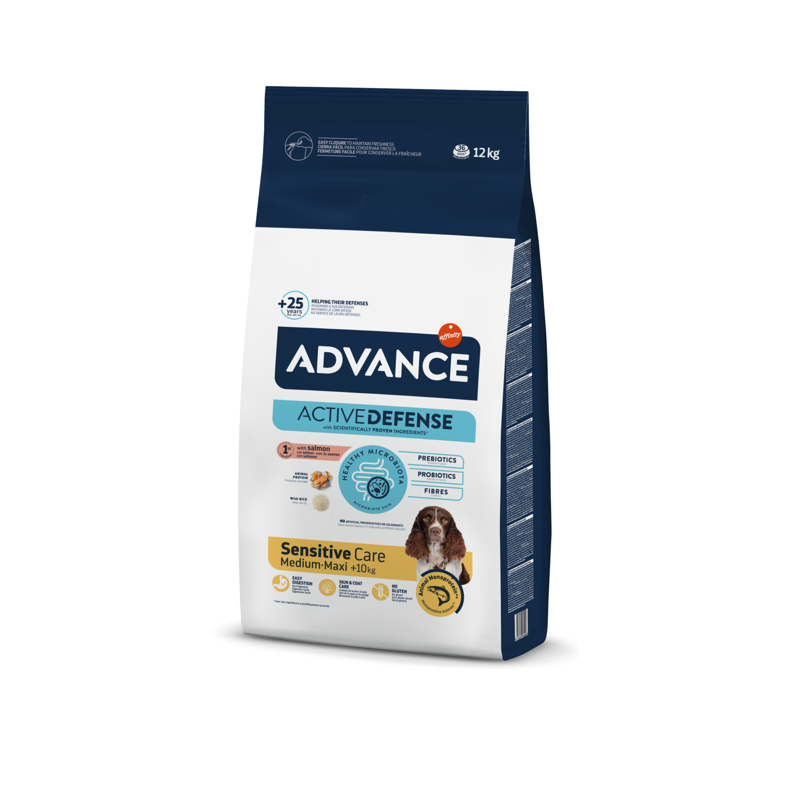 Advance Dog Sensitive Medium - Maxi Somon & Orez, 12 kg