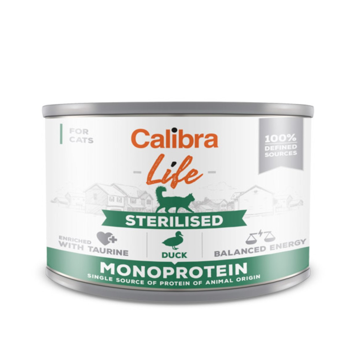 Hrana umeda pisici, Calibra Cat Life Can Sterilised Duck 200 g