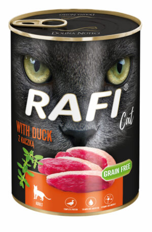 RAFI hrana umeda pentru pisici, Pate cu rata 1x400 g