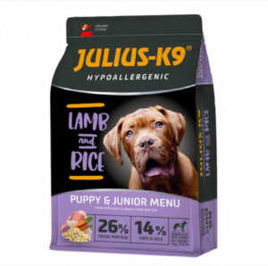 Hrana uscata caini premium, Julius K9 Puppy - hipoalergenica - Miel si Orez - 12kg