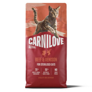 Hrana uscata pisici, Carnilove Active Cat Dry Beef & Venison Sterilised Adult All Breeds 6 kg