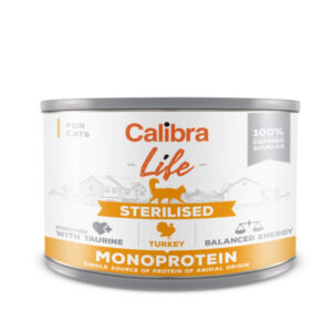 Hrana umeda pisici, Calibra Cat Life Can Sterilised Turkey 200 g