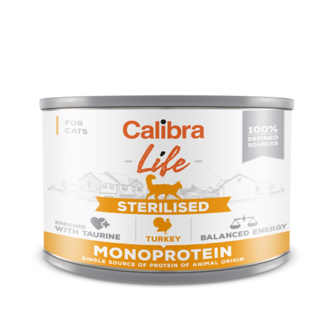 Hrana umeda pisici, Calibra Cat Life Can Sterilised Turkey 200 g