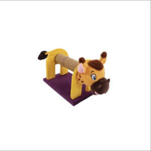 Ansamblu MASCARADE Cat Scratcher – Giraffe – scratcher colorat pentru pisici 53.5 x 18.5 x 23 cm